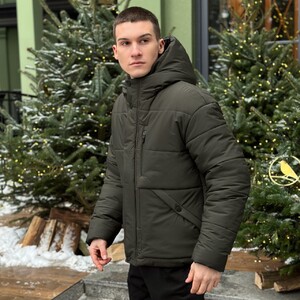 Фото - Повседневная зимняя куртка Pobedov Rockford в цвете хаки - Men box