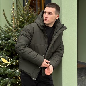 Фото - Повседневная зимняя куртка Pobedov Rockford в цвете хаки - Men box