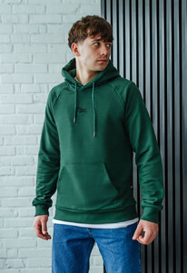 Фото - Всесезонное худи зеленого цвета Staff logo green - Men box