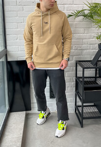 Фото - Повседневное бежевое худи Staff logo beige - Men box