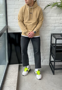 Фото - Повседневное бежевое худи Staff logo beige - Men box