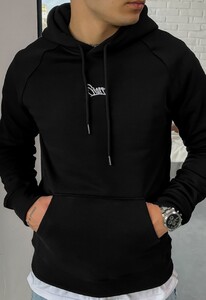 Фото - Брендированное базовое худи Staff logo black - Men box