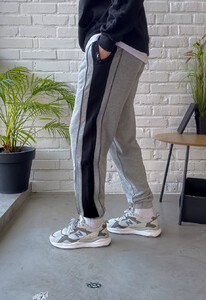 Фото - Спортивні штани сірого кольору Staff li gray melange - Men box