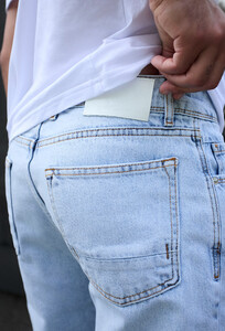Фото - Светло-голубые мужские джинсы Staff 75 blue white slim - Men box