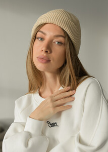Фото - Жіноча шапка Staff у бежевому кольорі beige - Men box