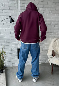 Фото - Худі темно-фіолетове Staff dark purple basic oversize fleece - Men box