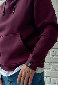 Фото - Худі темно-фіолетове Staff dark purple basic oversize fleece - Men box