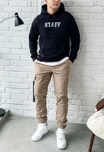 Фото - Худі із брендованим логотипом Staff black logo front - Men box