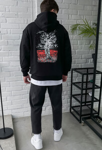 Фото - Худи с патриотическим принтом Staff nation oversize - Men box