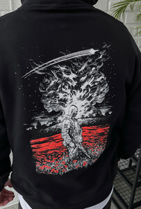 Фото - Худи с патриотическим принтом Staff nation oversize - Men box