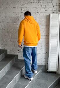 Фото - Яркое желтое худи Staff logo yellow fleece - Men box