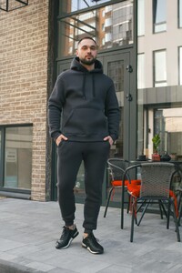 Фото - Теплый спортивный костюм Intruder Estate в цвете графит - Men box