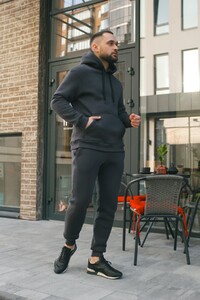 Фото - Теплый спортивный костюм Intruder Estate в цвете графит - Men box