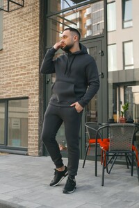 Фото - Теплый спортивный костюм Intruder Estate в цвете графит - Men box