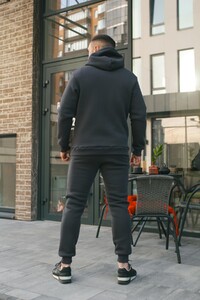 Фото - Теплый спортивный костюм Intruder Estate в цвете графит - Men box