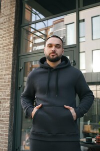 Фото - Теплый спортивный костюм Intruder Estate в цвете графит - Men box