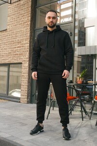 Фото - Мужской теплый костюм Intruder Estate черного цвета - Men box