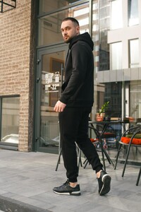 Фото - Мужской теплый костюм Intruder Estate черного цвета - Men box