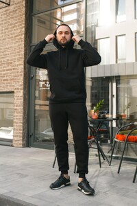 Фото - Мужской теплый костюм Intruder Estate черного цвета - Men box