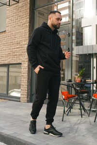 Фото - Мужской теплый костюм Intruder Estate черного цвета - Men box