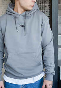Фото - Худи серого цвета с логотипом Staff gray logo - Men box