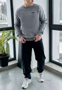 Фото - Мужской серый свитшот Staff kant logo gray - Men box