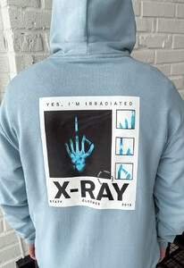 Фото - Мужское худи голубого цвета Staff x-ray oversize - Men box