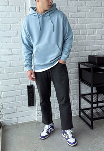 Фото - Мужское худи голубого цвета Staff x-ray oversize - Men box