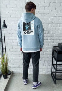 Фото - Мужское худи голубого цвета Staff x-ray oversize - Men box