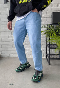 Фото - Світло-блакитні чоловічі джинси Staff light blue regular mom - Men box