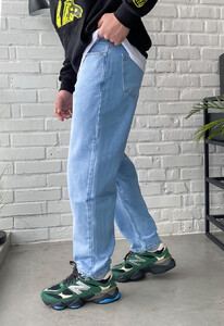 Фото - Світло-блакитні чоловічі джинси Staff light blue regular mom - Men box