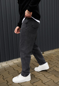 Фото - Универсальные темно-серые джинсы Staff dark gray regular mom - Men box