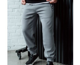 Фото - Однотонные серые спортивные штаны Staff mi gray basic fleece - Men box
