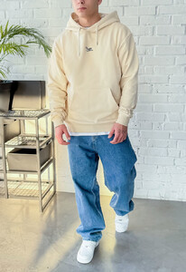 Фото - Унисекс худи молочного цвета Staff milk logo - Men box