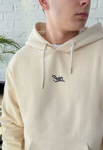 Фото - Унисекс худи молочного цвета Staff milk logo - Men box