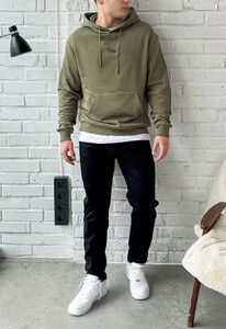 Фото - Худи оливкового цвета Staff olive logo - Men box