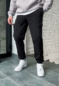 Фото - Повсякденні чорні штани карго Staff cargo sj2 black - Men box