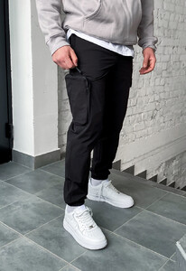 Фото - Повсякденні чорні штани карго Staff cargo sj2 black - Men box