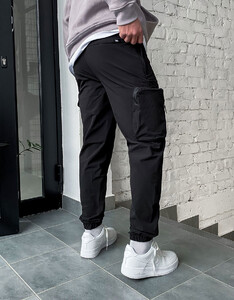 Фото - Повсякденні чорні штани карго Staff cargo sj2 black - Men box