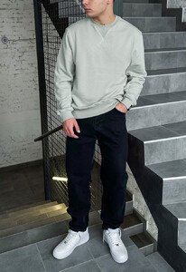 Фото - Серо-оливковый свитшот Staff gray olive basic - Men box