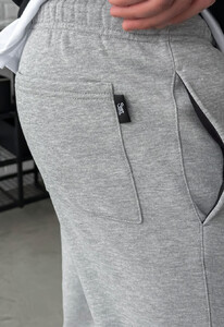 Фото - Теплые серые спортивные штаны Staff pa gray melange fleece - Men box