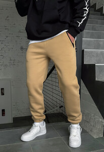Фото - Зимові базові спортивні штани Staff beige fleece - Men box