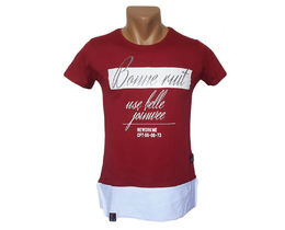 Фото - Мужская футболка Virage бордового цвета Bonne ruit - Men box