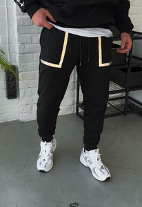 Фото - Молодежные спортивные штаны Staff vo black - Men box