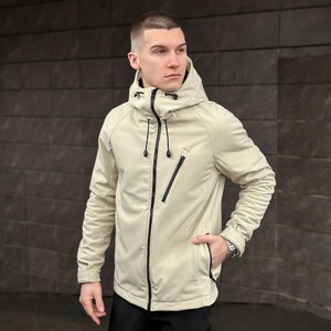 Фото - Демісезонна куртка для чоловіків Pobedov Matrix бежевого кольору - Men box