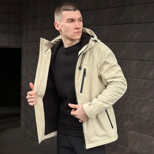 Фото - Демісезонна куртка для чоловіків Pobedov Matrix бежевого кольору - Men box
