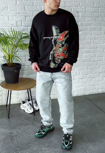 Фото - Молодежный оверсайз свитшот Staff free oversize - Men box