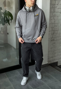 Фото - Сіре оверсайз худі Staff bb oversize - Men box