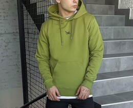 Фото - Салатове брендоване худі Staff light green logo - Men box