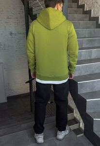 Фото - Салатове брендоване худі Staff light green logo - Men box